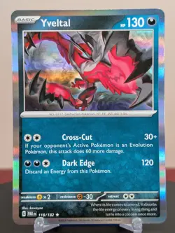 Pokemon Yveltal #118/182 English Paradox Rift Holo Rare - Image 1