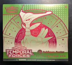 Pokemon TCG: Temporal Forces Pokemon Center Exclusive ETB Iron Leaves (SEALED) - Image 1
