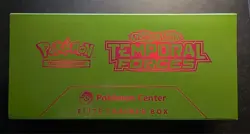 Pokemon TCG: Temporal Forces Pokemon Center Exclusive ETB Iron Leaves (SEALED) - Image 3