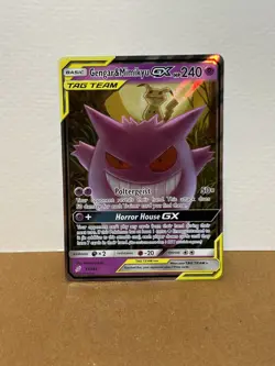 Pokemon Gengar & Mimikyu GX TAG TEAM Holo Sun & Moon Team Up 53/181 - Image 1