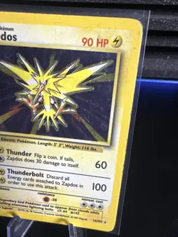 Pokemon TCG Zapdos Base Set 16/102 Holo Unlimited Holo Rare MP Condition - Image 3