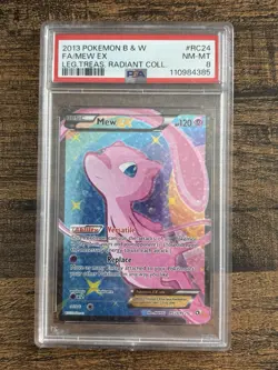 Mew EX Full Art Holo RC24/RC25 Legendary Treasures RC PSA 8 - Image 1
