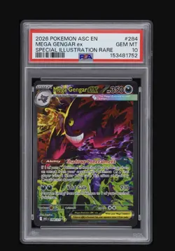 PSA 10 2026 POKEMON ASC EN-ASCENDED HEROES #284/217 MEGA GENGAR ex SIR GEM MT 💎 - Image 1