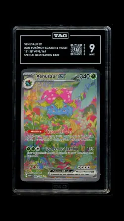 2023 Pokemon SV 151 Venusaur ex #198/165 TAG 9 Mint - Image 1