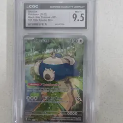 Pokemon Snorlax 051 Sv: Scarlet & Violet Promo Holo CGC 9.5 151 Elite Trainer B… - Image 1