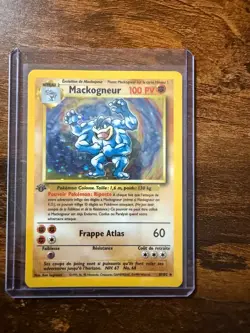 1999 Pokemon FRENCH 1st Edition Base Set Machamp + Magneton - Image 1