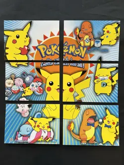 2001 Topps Pokemon Johto Series 3 Puzzle Set #P01-P06 - Non Foil Set - NM (#2) - Image 1
