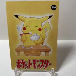 Vintage Rare Pocket Monsters Vending HOLO Prism Sticker Pikachu Pokemon - Image 3