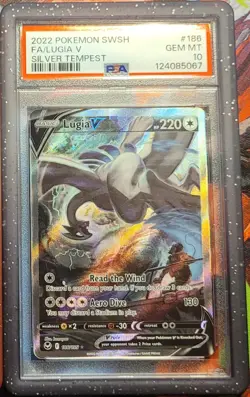 Pokemon Lugia V 186/195 Alt Art Silver Tempest PSA 10 - Image 1