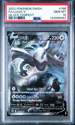 Pokemon Lugia V 186/195 Alt Art Silver Tempest PSA 10 - Image 2