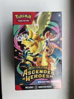 Pokemon TCG Mega Evolution Ascended Heroes Booster Bundle 6 Packs Factory Sealed - Image 2