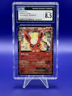 Flareon EX RC6/RC32 Generations Radiant Collection Holo Pokemon TCG - CGC 8.5 - Image 1