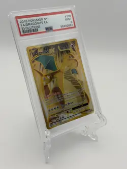 2016 Pokemon XY Evolutions #106 Dragonite EX Full Art PSA 9 Mint 106/108 - Image 2