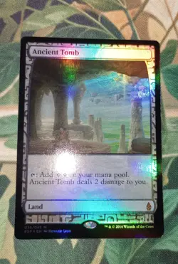Ancient Tomb Zendikar Expeditions Foil Full Art Mint MTG Magic The Gathering TCG - Image 1