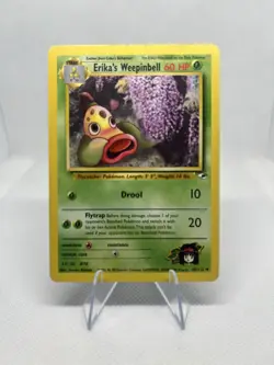 Erika's Weepinbell 48/132 Uncommon Gym Heroes Pokemon Unlimited Heavily Played - Image 1