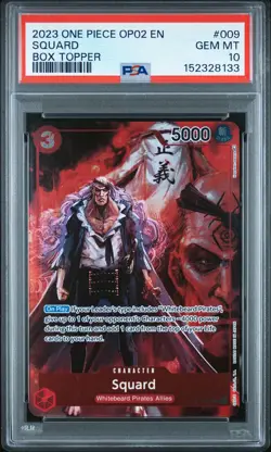 PSA GEM MT 10 - Squard 009 Box Tooper One Piece Op02-Paramount War - Image 1