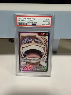 2024 ONE PIECE JAPANESE OP09-EMPERORS IN THE NEW WORLD MONKEY D. LUFFY PSA 10 - Image 1