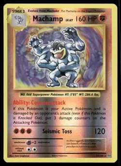 Pokemon Cards Machamp 59/108 Reverse Holo Evolutions Holo Rare NM - Image 1