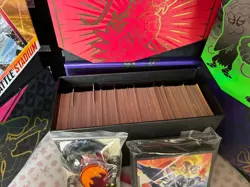 500+ Pokemon Cards in ETB Box + Extras -English & no dupes-see Desc. for details - Image 2