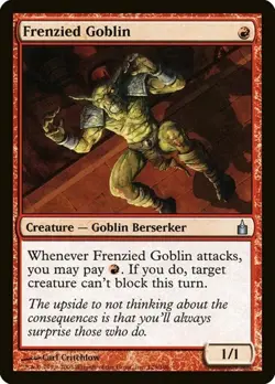 Frenzied Goblin - Foil Ravnica: City of Guilds MP MTG - Image 1