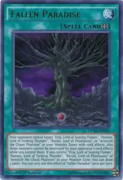 Fallen Paradise - DUSA-EN031 - Ultra Rare - 1st Edition Near Mint Yugioh Card - Image 1