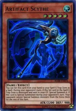 Artifact Scythe - BLHR-EN078 - Ultra Rare - 1st Edition Near Mint Yugioh Card - Image 1