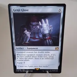 Magic: The Gathering Genji Glove FFV-0258 Rare Artifact Equipment Card - Image 1