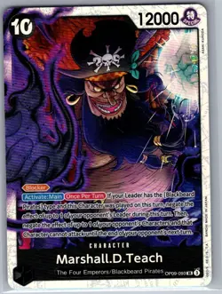 Marshall.D.Teach OP09-093 SR Emperors in the New World - One Piece Card - NM - Image 1