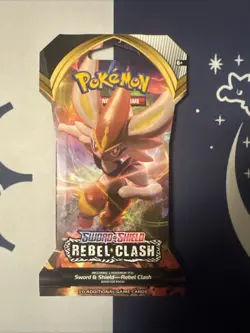 Pokemon Rebel Clash Sleeved Booster Pack 10 Cards Pack NEW SEALED - Image 1