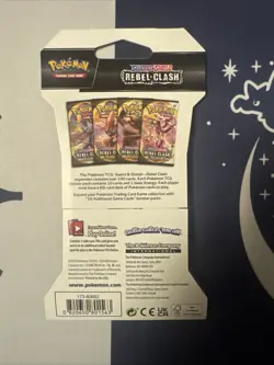 Pokemon Rebel Clash Sleeved Booster Pack 10 Cards Pack NEW SEALED - Image 2
