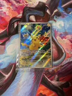 Pikachu 027 Paldea Evolved SEALED Promo NM Pokemon Card 2023 - Image 1