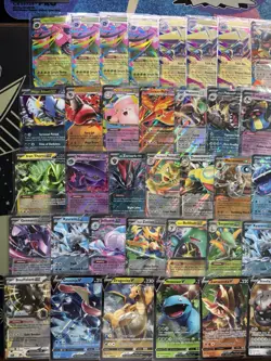 Pokemon Card Lot of 50 English Full Art V, and Ex's - Image 2