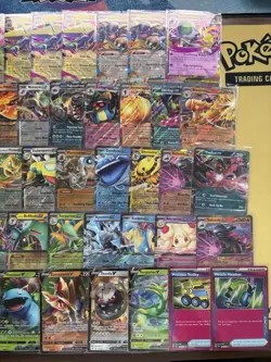 Pokemon Card Lot of 50 English Full Art V, and Ex's - Image 3