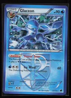 Glaceon - 23/116 (BW Plasma Freeze) 023/116 Cracked Ice Pokemon TCG Card - Image 1