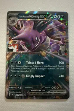 Team Rocket's Nidoking ex 119/182 Prize Pack Series Cards Holo - Image 1