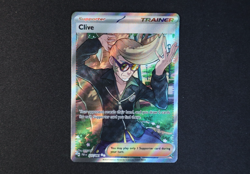 Clive 227/091 Holo Shiny Pokemon TCG Card Paldean Fates 2024 NEAR MINT - Image 1