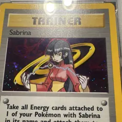 Pokemon Sabrina Gym Challenge Trainer Holo 20/132 2000 PSA 8 English Card - Image 3