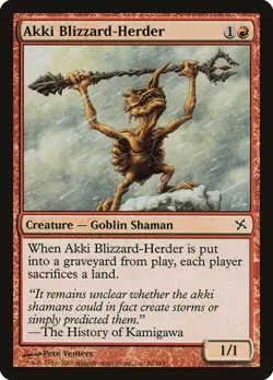 2x Akki Blizzard-Herder - Foil Betrayers of Kamigawa MP MTG - Image 1