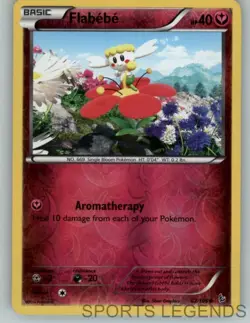 2014 pokemon Flashfire reverse holo Flabebe 62/106 - Image 1