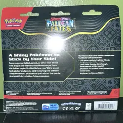 Pokemon Scarlet & Violet Paldean Fates Tech Sticker Collection - Fidough - Image 2