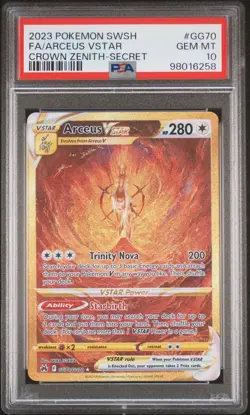 2023 Pokemon S&S Crown Zenith Arceus VSTAR #GG70 Fa Crown Zenith-Secret PSA 10 - Image 1