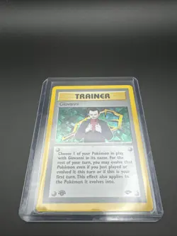 Vintage Pokemon TCG Gym Challenge Giovanni 1st Edition Holo Rare M/NM 18/132 - Image 5