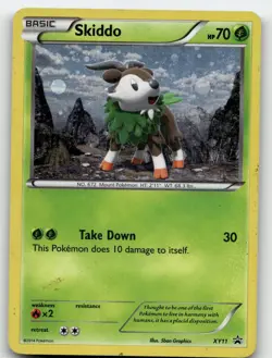 SKIDDO XY11 PROMO HOLO XY PROMO POKEMON MODERATELY PLAYED - Image 1
