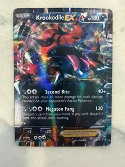 Pokemon Krookodile TCG EX XY25 XY Promo Holo Black Star NM - Image 1