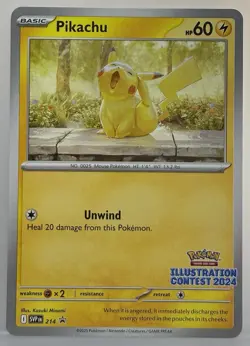 Pokemon Pikachu TCG Illustration Contest 2024 Promo Scarlet & Violet - Image 1