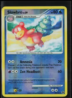 Slowbro 54/106 Uncommon Great Encounters Pokemon Reverse Holo Lightly Played - Image 1