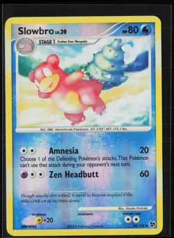 Slowbro 54/106 Uncommon Great Encounters Pokemon Reverse Holo Moderately Played - Image 1
