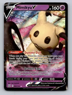 Mimikyu V 062/163 Holo V Rare Battle Styles Pokemon Holo Near Mint - Image 1