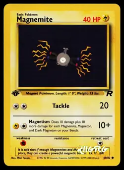 Magnemite 60/82 Team Rocket Pokemon 1st Edition NM - Image 1