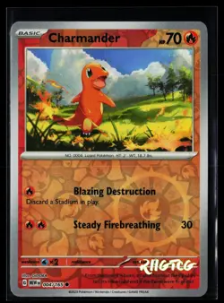 Charmander 004/165 151 Pokemon Reverse Holo NM - Image 1